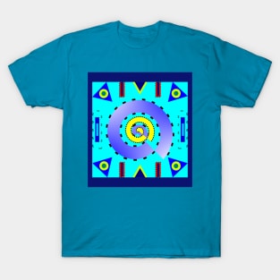 Multicolored strokes and shapes T-Shirt